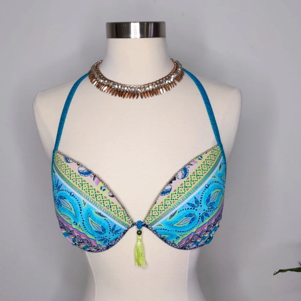 Shade & Shore Target | Under wire Bikini Top| Size 36 C | Blue, Purple, …
